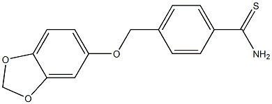 4-[(2H-1,3-benzodioxol-5-yloxy)methyl]benzene-1-carbothioamide