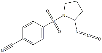 4-[(2-isocyanatopyrrolidine-1-)sulfonyl]benzonitrile