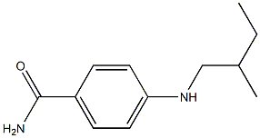 4-[(2-methylbutyl)amino]benzamide 结构式