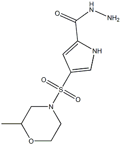 4-[(2-methylmorpholin-4-yl)sulfonyl]-1H-pyrrole-2-carbohydrazide Structure