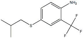 4-[(2-methylpropyl)sulfanyl]-2-(trifluoromethyl)aniline,,结构式
