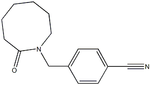 4-[(2-oxoazocan-1-yl)methyl]benzonitrile Struktur