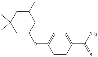 4-[(3,3,5-trimethylcyclohexyl)oxy]benzene-1-carbothioamide,,结构式