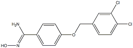 4-[(3,4-dichlorophenyl)methoxy]-N'-hydroxybenzene-1-carboximidamide