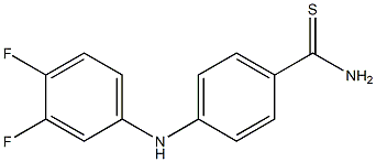 4-[(3,4-difluorophenyl)amino]benzene-1-carbothioamide|