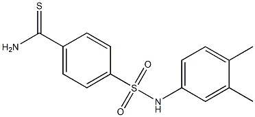4-[(3,4-dimethylphenyl)sulfamoyl]benzene-1-carbothioamide Structure