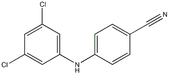 4-[(3,5-dichlorophenyl)amino]benzonitrile 化学構造式