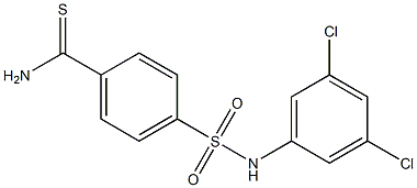 4-[(3,5-dichlorophenyl)sulfamoyl]benzene-1-carbothioamide 化学構造式