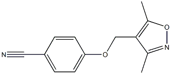 4-[(3,5-dimethyl-1,2-oxazol-4-yl)methoxy]benzonitrile Structure