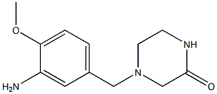 4-[(3-amino-4-methoxyphenyl)methyl]piperazin-2-one Struktur