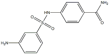 4-[(3-aminobenzene)sulfonamido]benzamide,,结构式