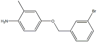 4-[(3-bromobenzyl)oxy]-2-methylaniline,,结构式