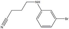 4-[(3-bromophenyl)amino]butanenitrile,,结构式