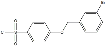 4-[(3-bromophenyl)methoxy]benzene-1-sulfonyl chloride Structure