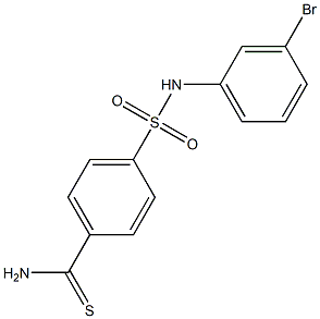 4-[(3-bromophenyl)sulfamoyl]benzene-1-carbothioamide Structure