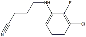 4-[(3-chloro-2-fluorophenyl)amino]butanenitrile Structure