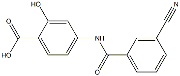 4-[(3-cyanobenzene)amido]-2-hydroxybenzoic acid