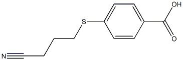 4-[(3-cyanopropyl)sulfanyl]benzoic acid Struktur