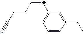 4-[(3-ethylphenyl)amino]butanenitrile Structure