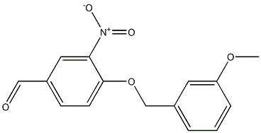 4-[(3-methoxyphenyl)methoxy]-3-nitrobenzaldehyde Structure