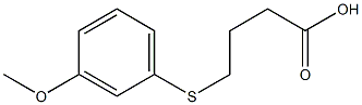 4-[(3-methoxyphenyl)sulfanyl]butanoic acid,,结构式