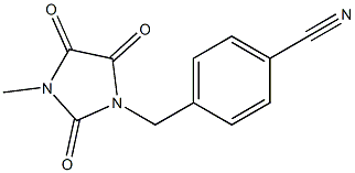 4-[(3-methyl-2,4,5-trioxoimidazolidin-1-yl)methyl]benzonitrile