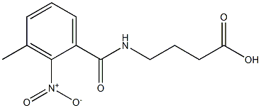 4-[(3-methyl-2-nitrophenyl)formamido]butanoic acid Structure