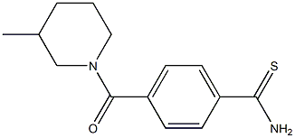 4-[(3-methylpiperidin-1-yl)carbonyl]benzenecarbothioamide