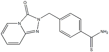 4-[(3-oxo[1,2,4]triazolo[4,3-a]pyridin-2(3H)-yl)methyl]benzenecarbothioamide