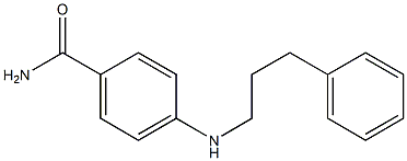 4-[(3-phenylpropyl)amino]benzamide 化学構造式
