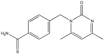 4-[(4,6-dimethyl-2-oxopyrimidin-1(2H)-yl)methyl]benzenecarbothioamide|