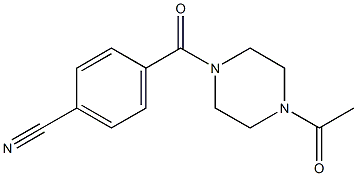 4-[(4-acetylpiperazin-1-yl)carbonyl]benzonitrile Struktur