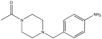 4-[(4-acetylpiperazin-1-yl)methyl]aniline,,结构式