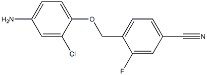 4-[(4-amino-2-chlorophenoxy)methyl]-3-fluorobenzonitrile