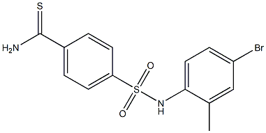 4-[(4-bromo-2-methylphenyl)sulfamoyl]benzene-1-carbothioamide