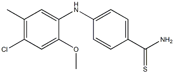 4-[(4-chloro-2-methoxy-5-methylphenyl)amino]benzene-1-carbothioamide