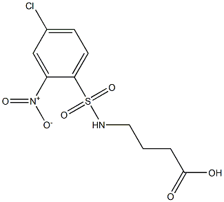 4-[(4-chloro-2-nitrobenzene)sulfonamido]butanoic acid|