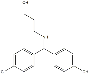 4-[(4-chlorophenyl)[(3-hydroxypropyl)amino]methyl]phenol