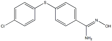 4-[(4-chlorophenyl)sulfanyl]-N'-hydroxybenzene-1-carboximidamide|