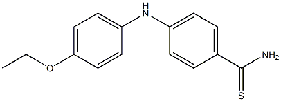 4-[(4-ethoxyphenyl)amino]benzene-1-carbothioamide Structure