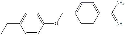 4-[(4-ethylphenoxy)methyl]benzenecarboximidamide Structure