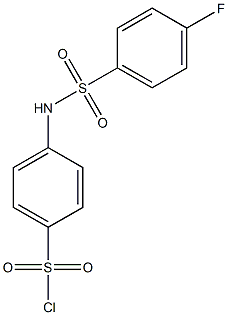 4-[(4-fluorobenzene)sulfonamido]benzene-1-sulfonyl chloride Structure