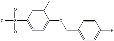 4-[(4-fluorophenyl)methoxy]-3-methylbenzene-1-sulfonyl chloride
