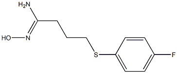 4-[(4-fluorophenyl)sulfanyl]-N'-hydroxybutanimidamide Structure