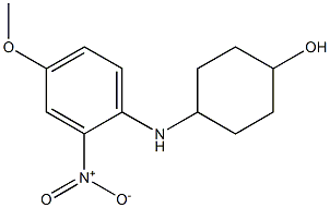 4-[(4-methoxy-2-nitrophenyl)amino]cyclohexan-1-ol Struktur