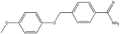 4-[(4-methoxyphenoxy)methyl]benzenecarbothioamide Struktur