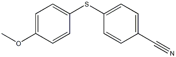 4-[(4-methoxyphenyl)sulfanyl]benzonitrile,,结构式