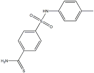 4-[(4-methylphenyl)sulfamoyl]benzene-1-carbothioamide Structure