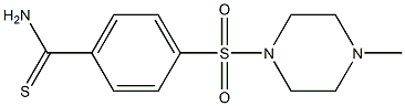 4-[(4-methylpiperazin-1-yl)sulfonyl]benzenecarbothioamide,,结构式