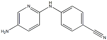 4-[(5-aminopyridin-2-yl)amino]benzonitrile,,结构式